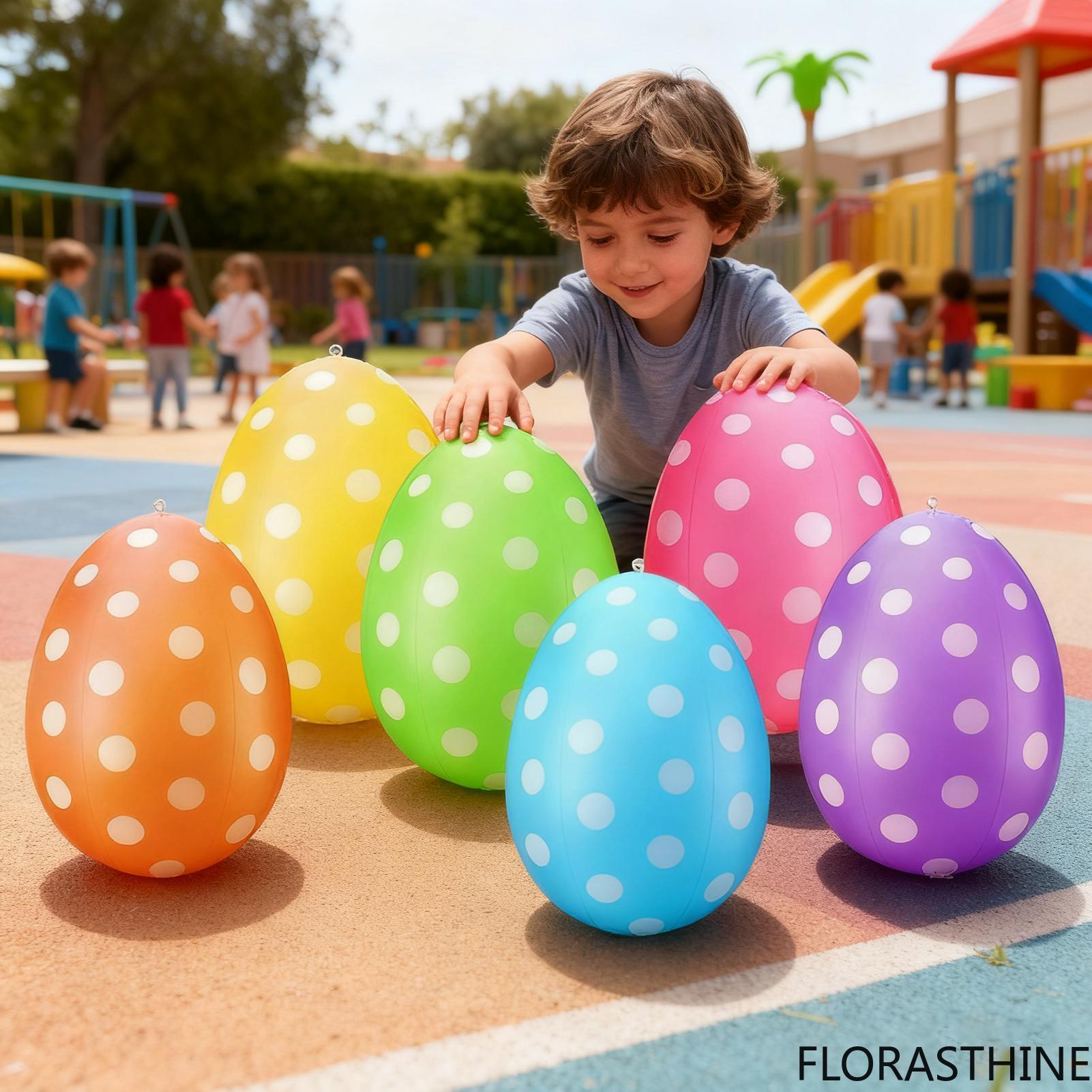 6 шт. надувных пасхальных яиц  – обзор и цена Kids Yard Toys