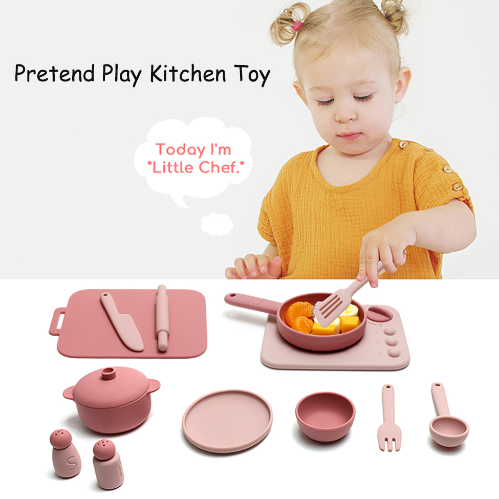Набор из 13 силиконовых игруше – обзор и цена Kids Toys Kitchen Set